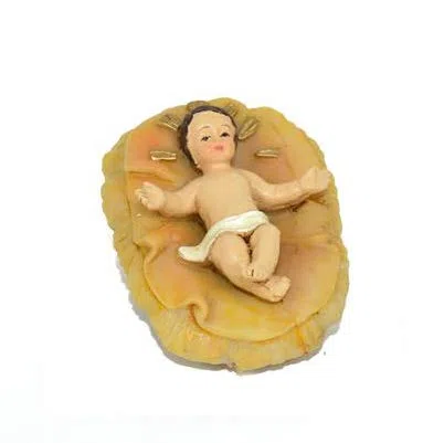 New Home Statuina Bambino Gesù Culla, 4 cm