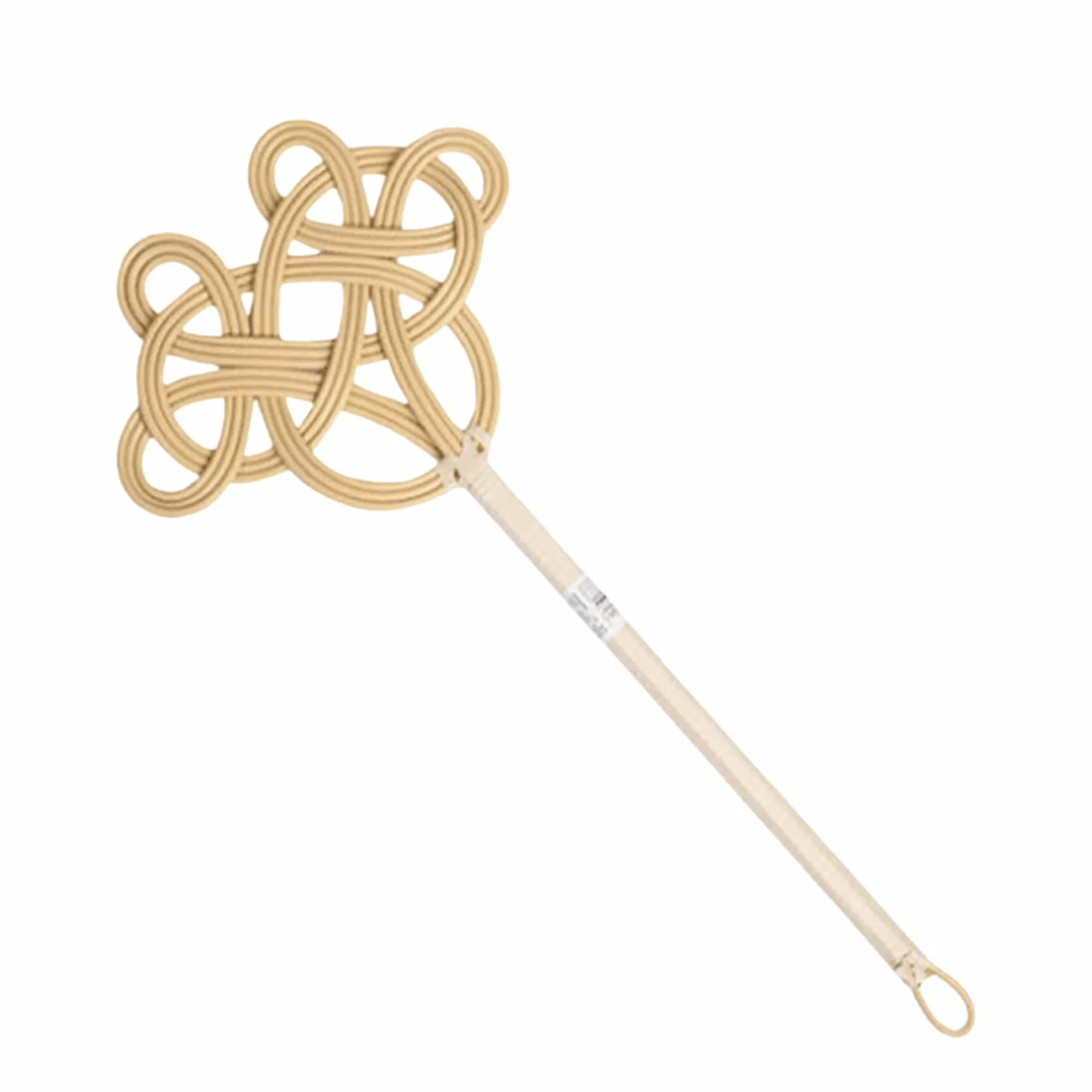 2026 Battitore per tappeti in rattan, frusta manuale per tappeti con manico manuale per spolverare tappeto manuale (beige, 60 cm) per Natale