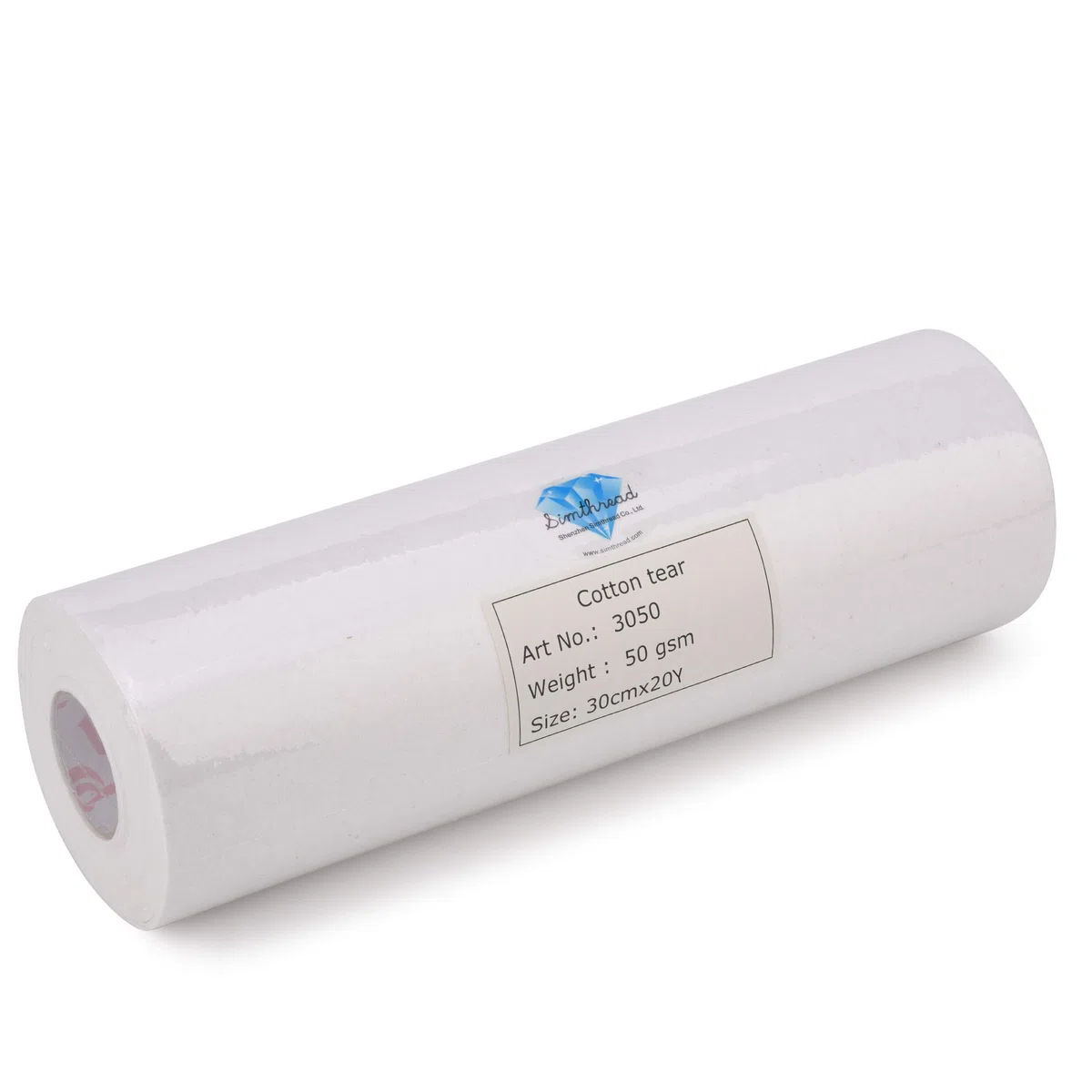Simthread, supporto stabilizzatore per ricamo a strappo, 50 g, peso medio, 30,5 cm x 20 m, rotolo (21,8 anni) per ricamo a macchina