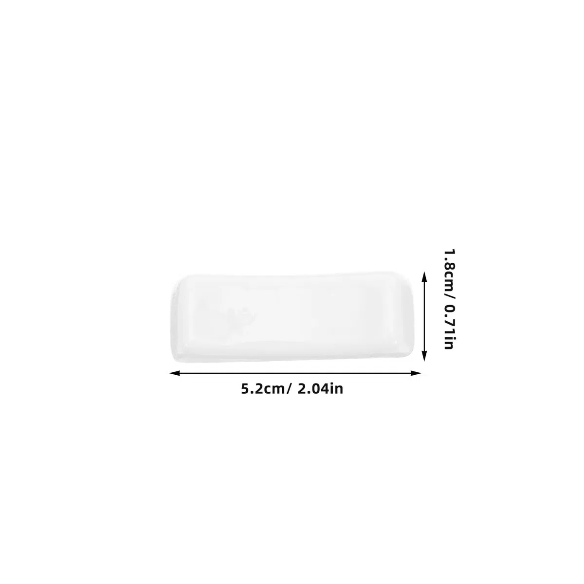 Toyvian Supporto Poggia-Bacchette in Ceramica Bianca 12 Pezzi, Porta-Couverts Piccolo Formato per Ristoranti, Hotel e Tavole Domestiche