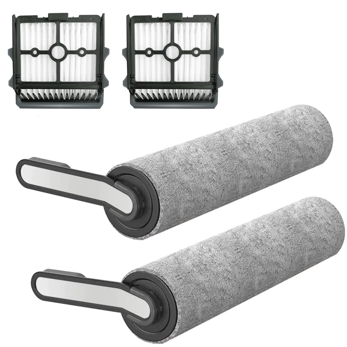 Ricambi per Tineco Floor One S5 Combo Aspirapolvere Lavapavimenti Cordless Senza Fili, 2 Filtri di Ricambio, 2 Spazzole a Rullo, Accessori per Aspirapolvere a Umido e a Secco Tineco