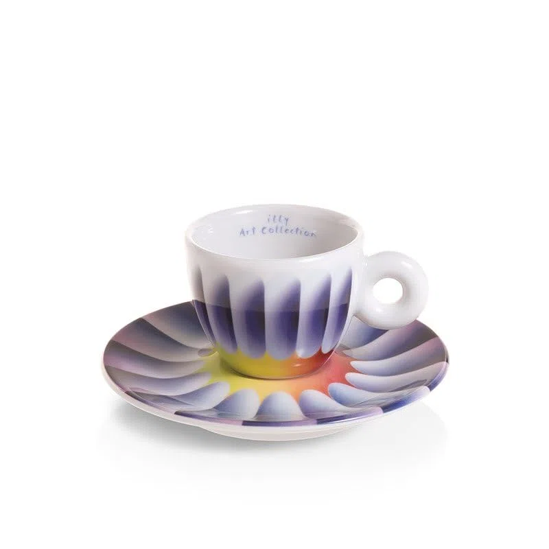 illy ART COLLECTION 24626 Judy Chicago 2 Tazze da Cappuccino Numerate Firmate