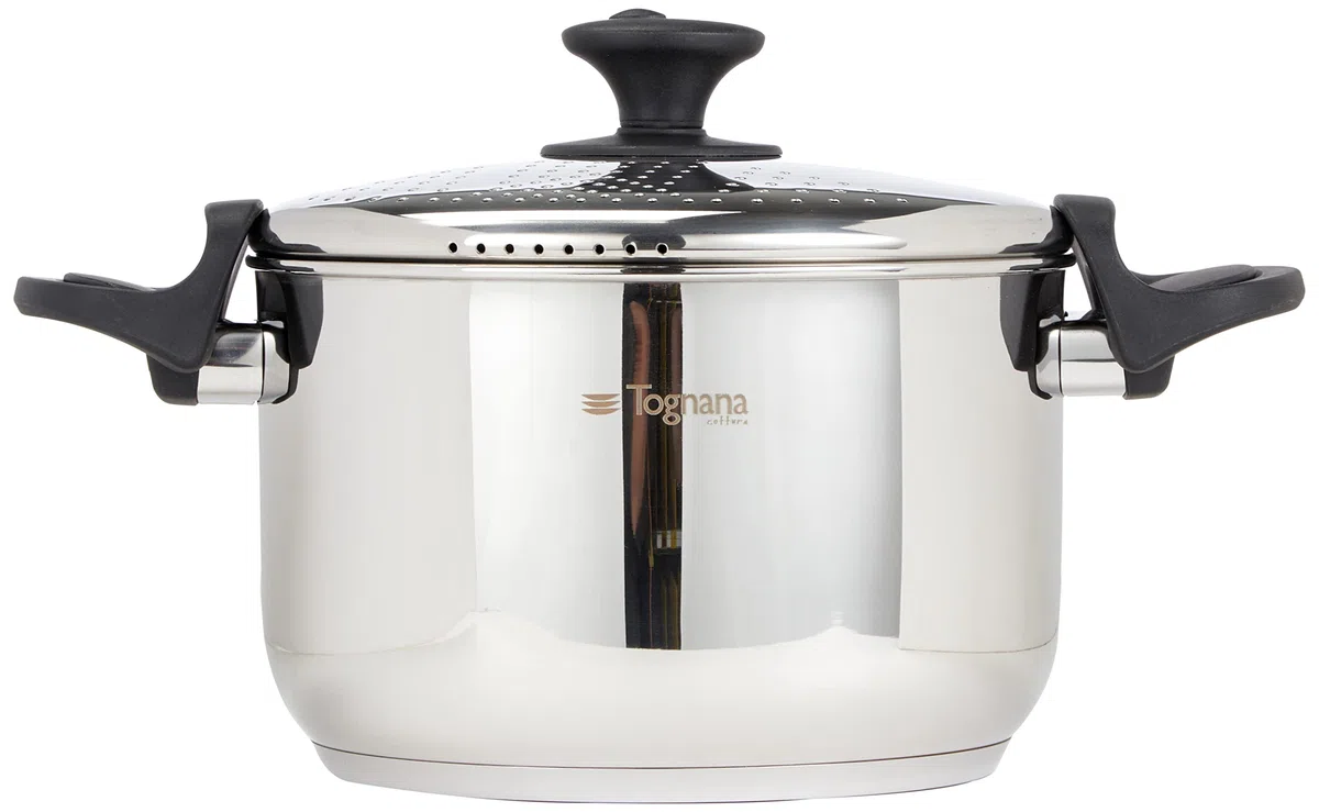 Tognana Vanitosa Set Pastapot, Acciaio Inossidabile, Argento, 32.5 x 18 x 23.5 cm