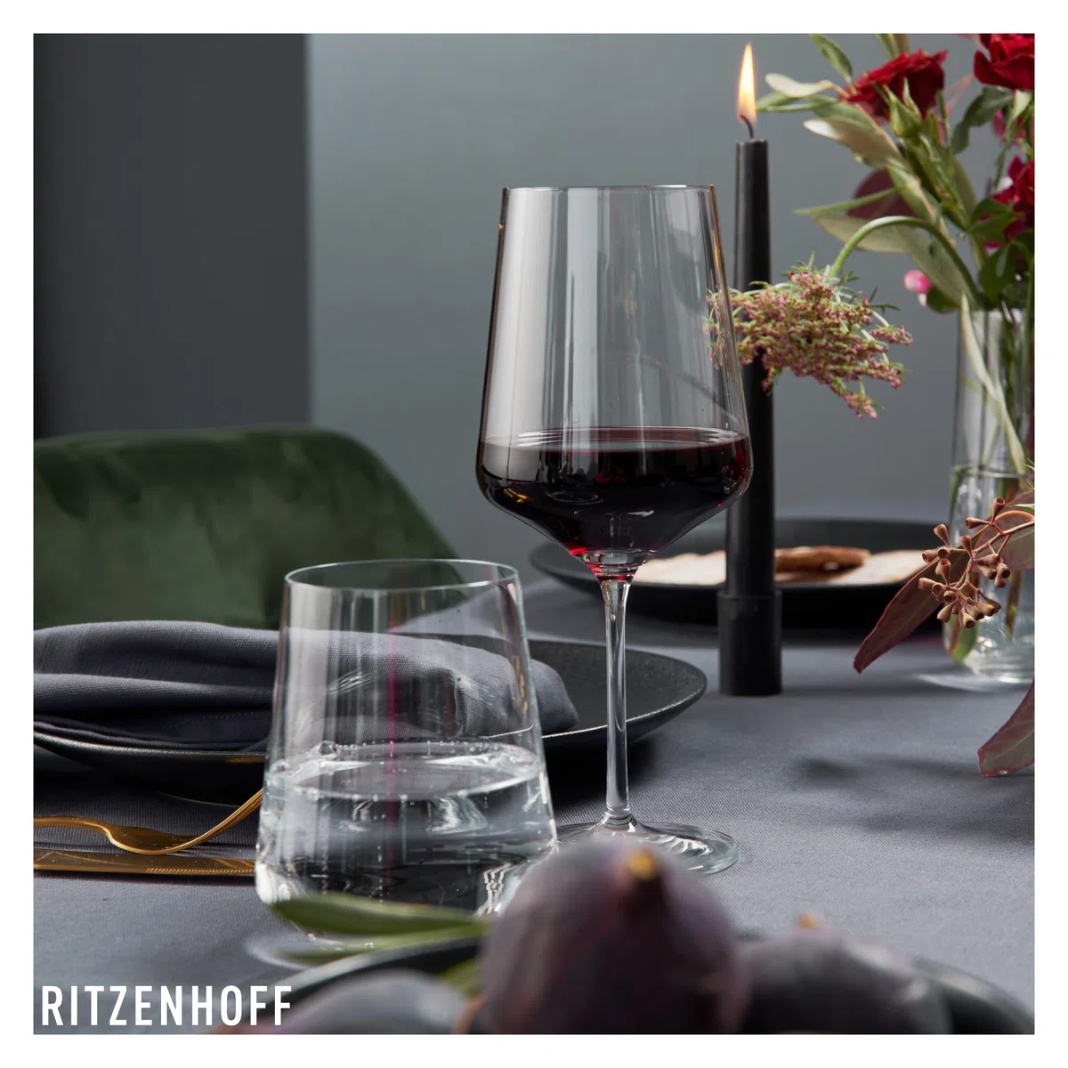 RITZENHOFF 6301001 Bicchiere da vino rosso 500 ml - Serie Lichtweiss - 6 pezzi in un set regalo - Elegantemente moderno - Made in Germany