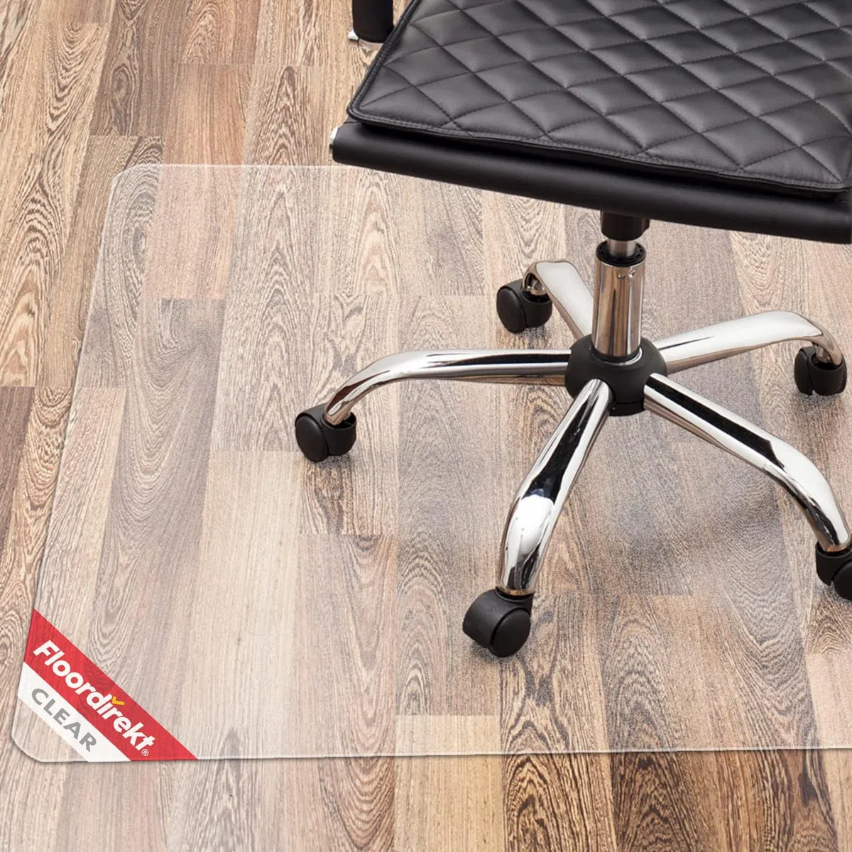 Floordirekt PRO - Tappetino protettivo trasparente in policarbonato per pavimenti duri, con certificazione TüV, disponibile in 16 misure