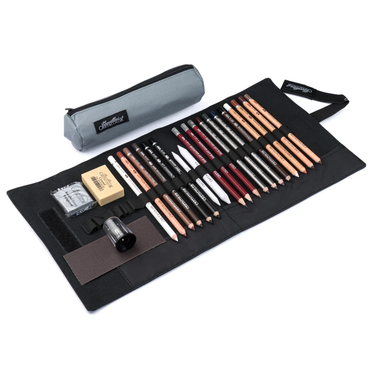 CRETACOLOR Set professionale con custodia, 24 pezzi