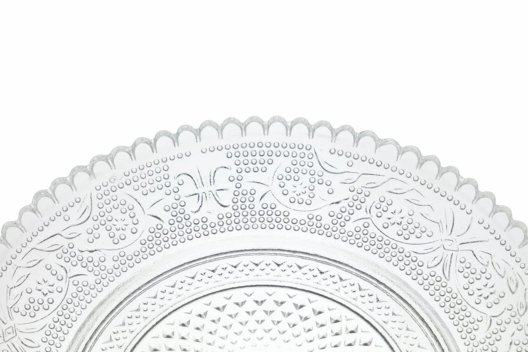 Villa d'Este Home Tivoli Set 6 Piattino pane Ø 14,5 cm in vetro, Imperial