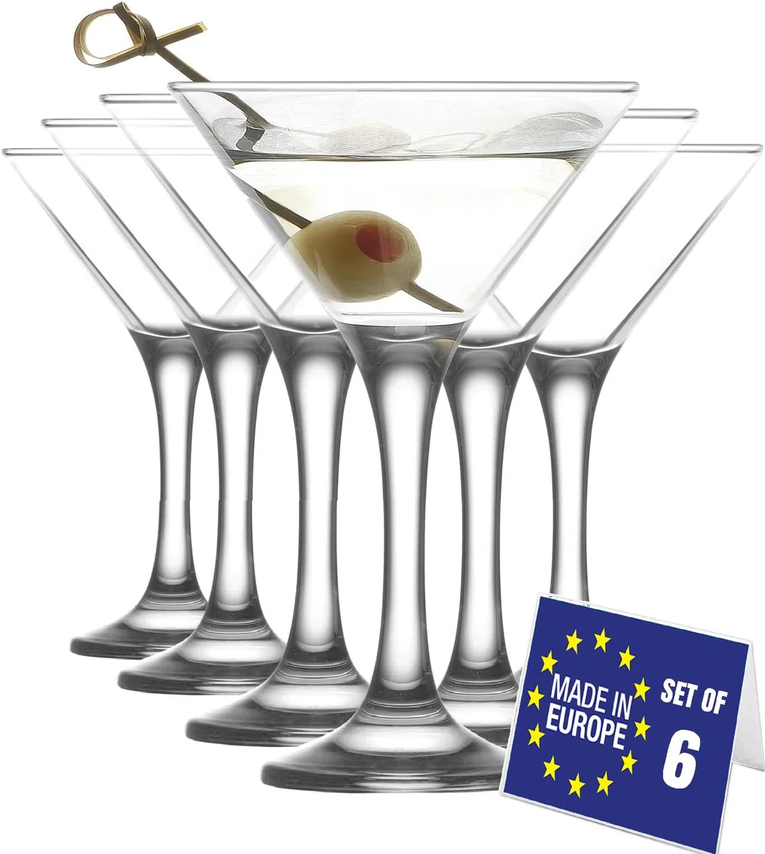 NORDIC SCHILLER Luxury Bicchieri da Martini Vetro Set di 6 175ml 100% SENZA PIOMBO Lavabili in Lavastoviglie, Bicchieri Cosmopolitan, Bicchieri da Cocktail, Martini Glasses, Cocktail Glasses