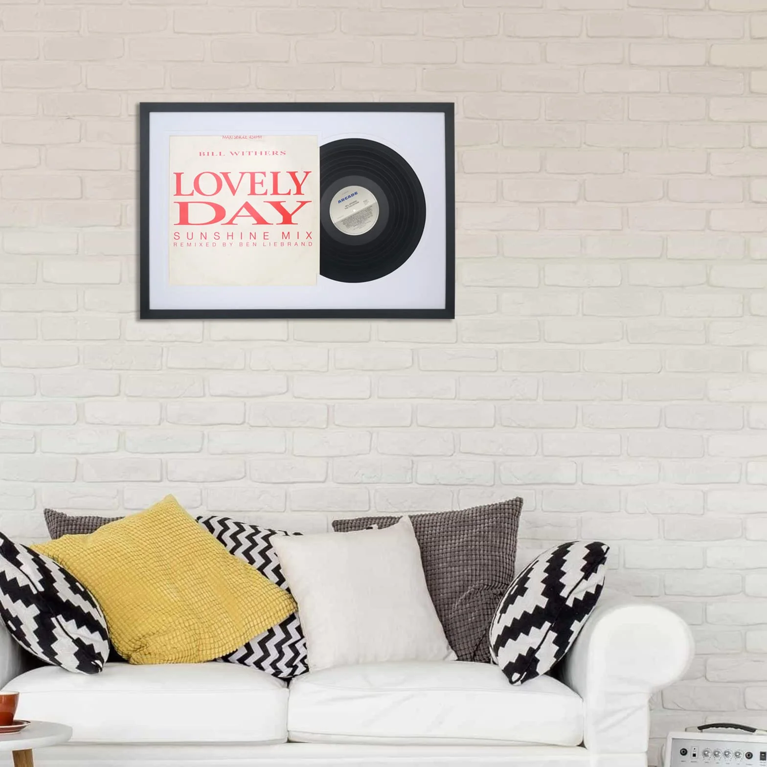 Cornice per dischi in vinile da 30,5 cm, per esporre dischi LP da 30,5 cm e copertina da 30,5 x 30,5 cm, 12 album musicali, 12 dischi jukebox (UX22B1624WW)
