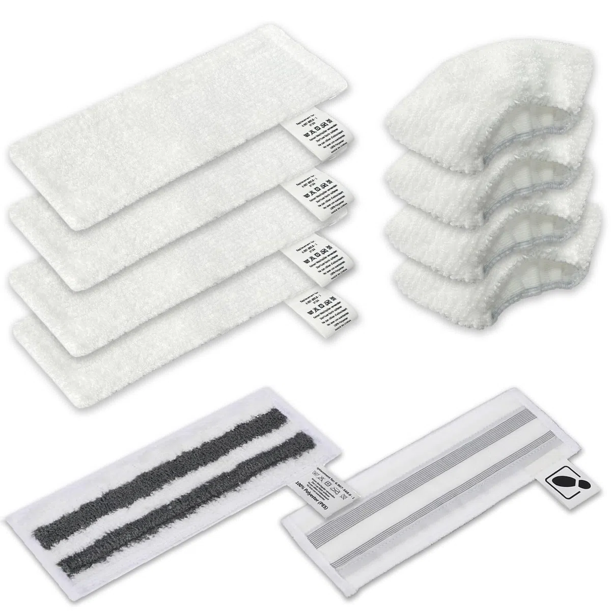 Set di panni in microfibra per Kärcher Easyfix SC1 SC2 SC3 SC4 SC5, pulitore a vapore per pavimenti, panni di ricambio