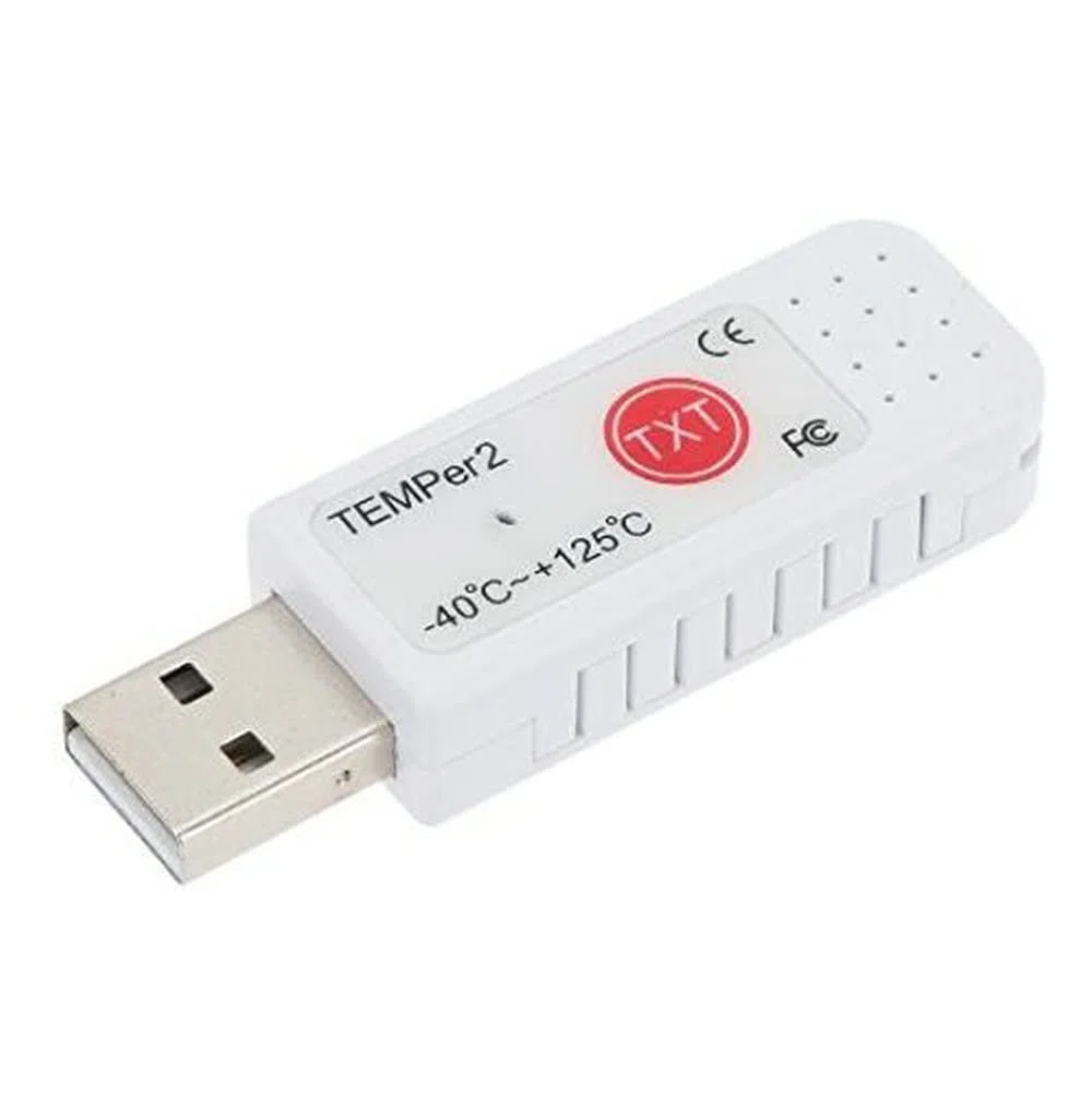 USB Sensore di temperatura Tester Data Log Prova Termometro --- argento e nero