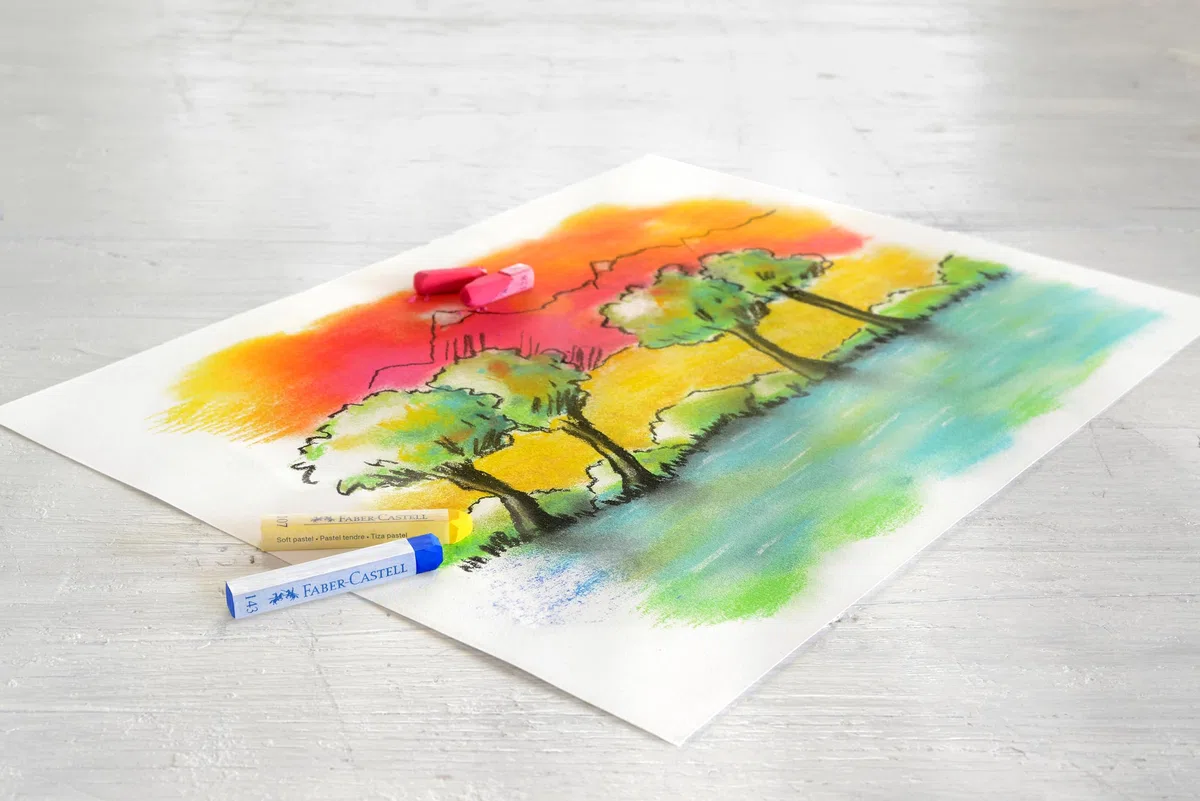 Faber-Castell 128336 - Pastelli Morbidi, 36 Colori, pastelli Morbidi, Facilmente sfumabili e miscelabili