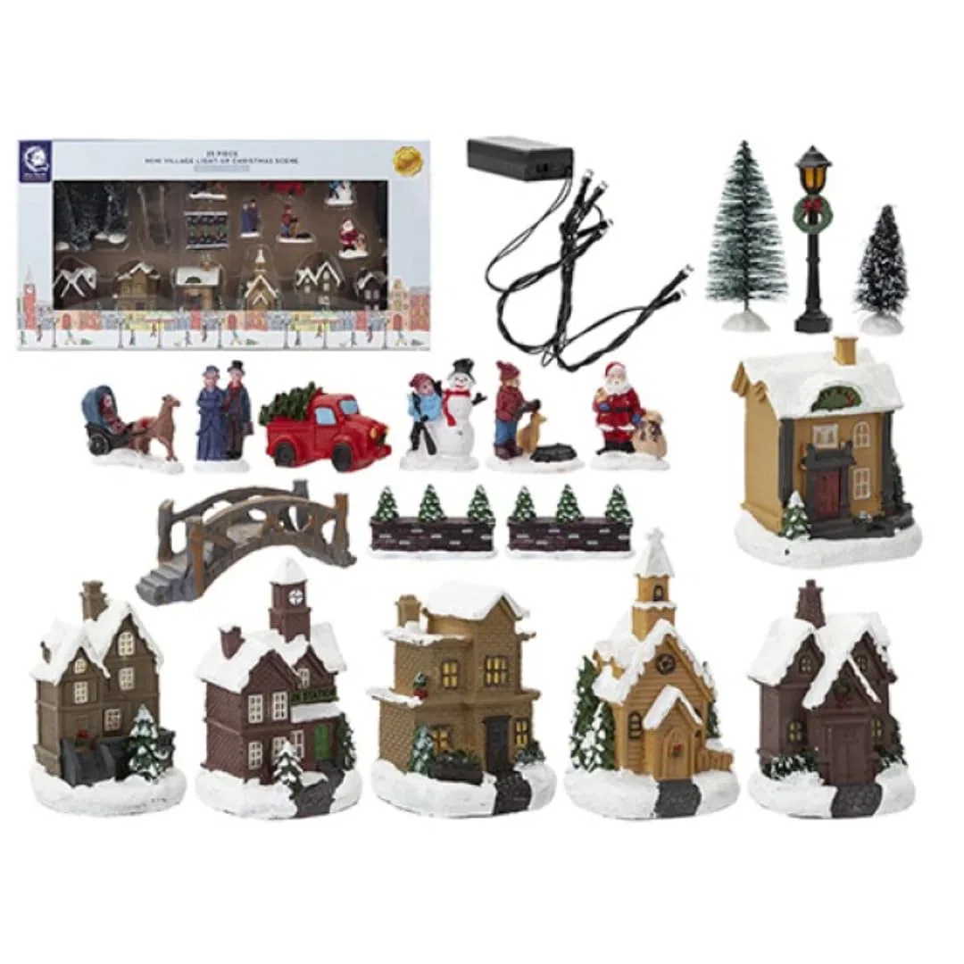Set Mini Village | 25 Pezzi