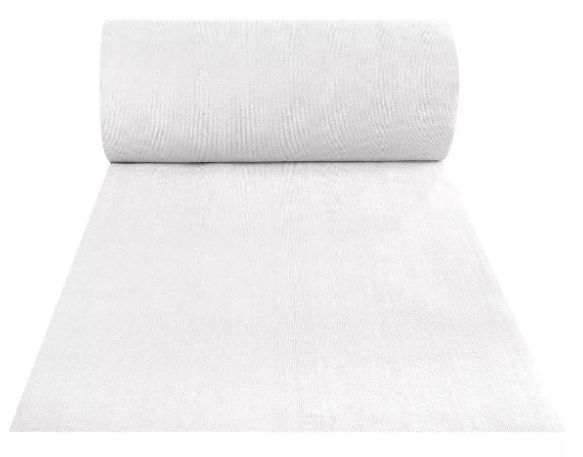 Passatoia Bianca Antiscivolo da Cerimonia, Tappeto Runner per Matrimoni, Chiesa, Eventi, Fiere, Ricevimenti, Allestimenti, Sfilate, Moquette Tessuto Resistente, Facile da Posare, Larghezza 1 o 2 metri