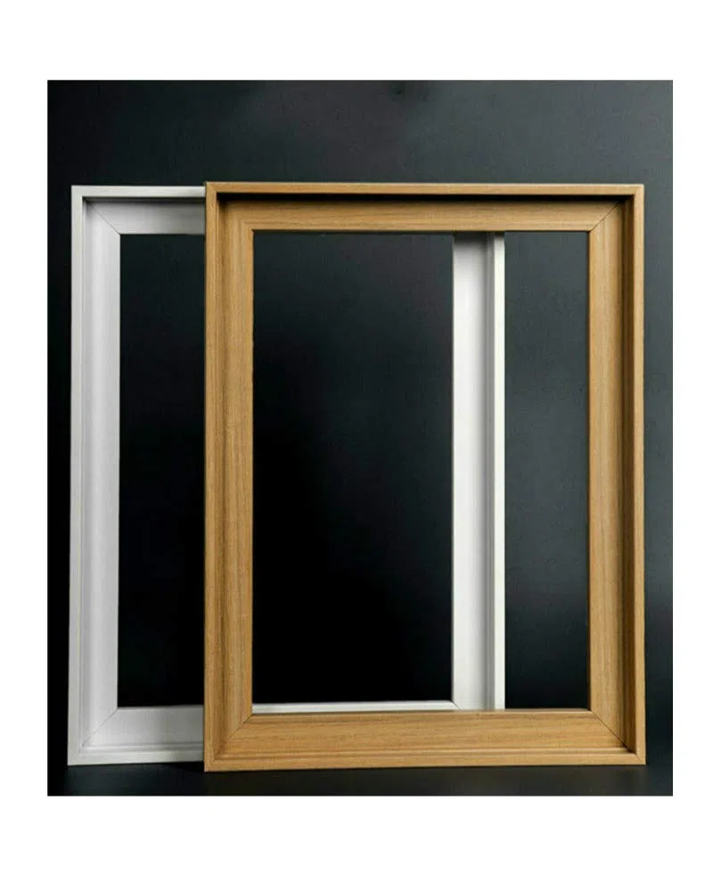 Cornice Galleggiante Fai Da Te per Tela Allungata 40,7 x 40,7 cm, Profondità 1,5-2 cm, Decorazione Artistica Da Parete, Kit Di Cornice Nera, Tagliata A Pezzi