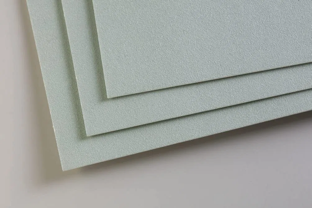 Clairefontaine 696157C Paquet Papier Pastelmat - 5 Feuilles Carte Spéciale pour Pastels Secs - A3 29,7x42 cm 360g - Vert Clair