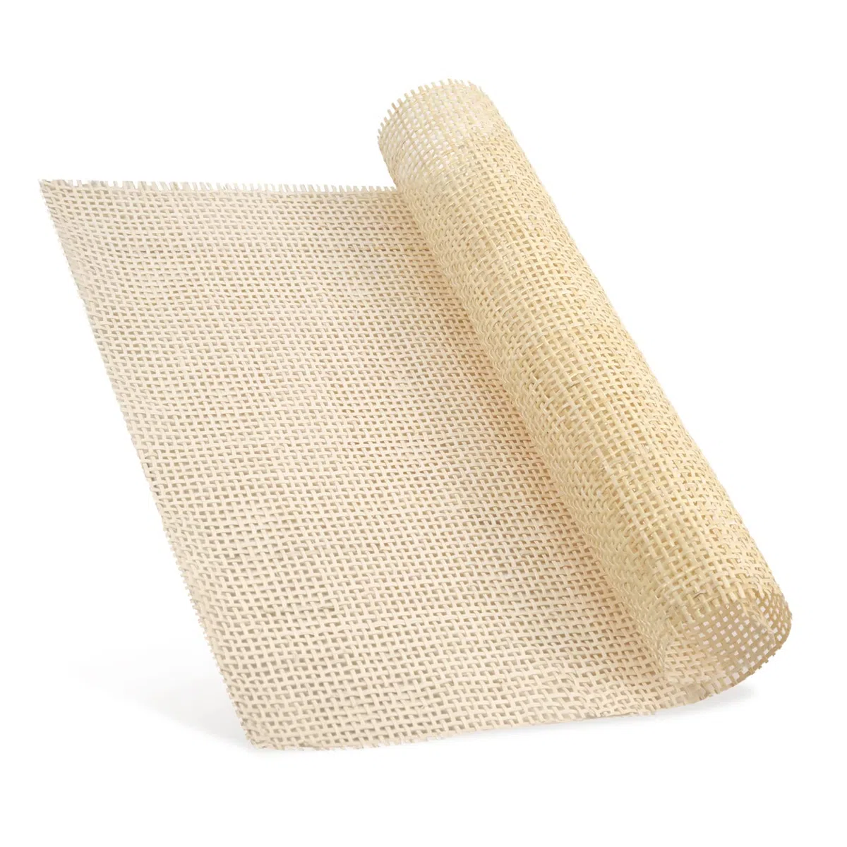 Rattan Naturale Rotolo, 1x0,35m Rete di Canna Rattan Rotolo di Fettuccia in Rattan per Progetti di Fustigazione Vuoto Quadrato Fettuccia Rattan per Fai-da-te Armadio Sedia Mobili (Sbiancato)