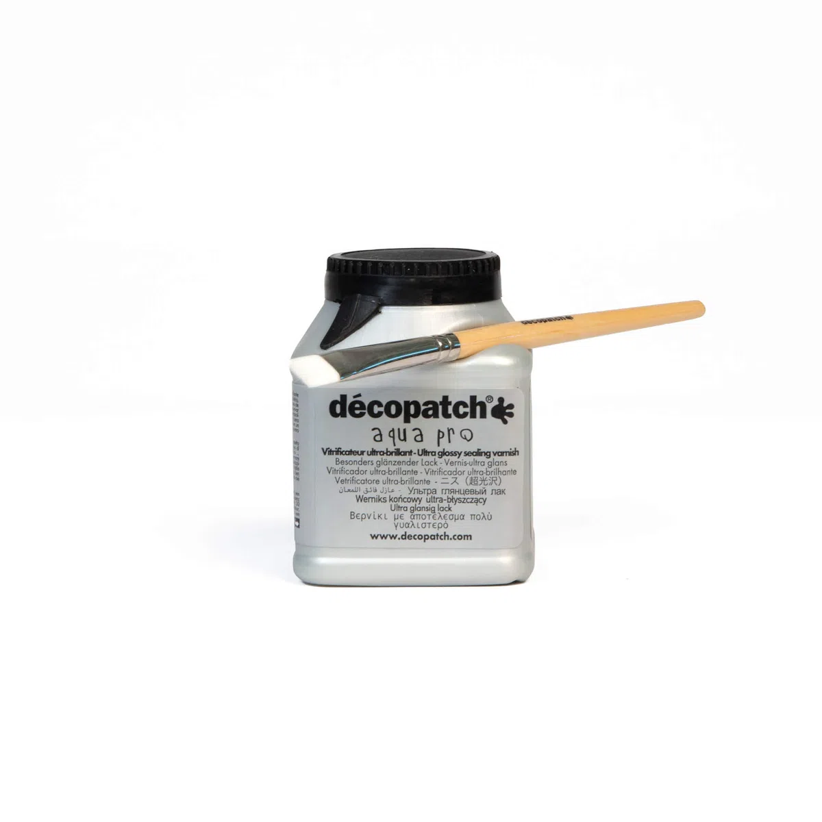 Decopatch VAUB180AO - Un vasetto di vernice vetrificante aquapro 180 ml, Brillante