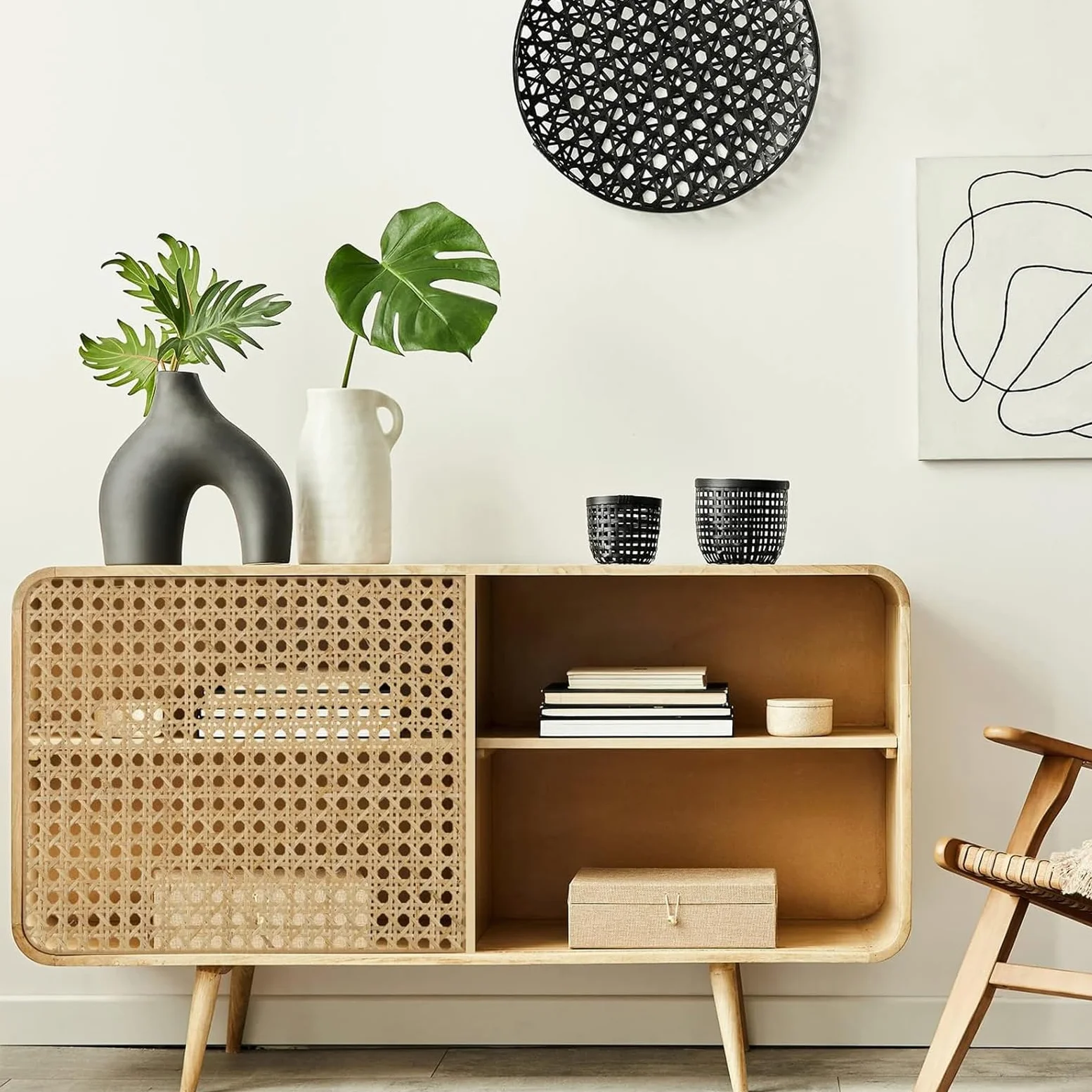 Rattan Rotolo PE 40x150 CM Paglia di Vienna per Sedie Fatto a Mano Fettuccia Rattan Artigianato Fai da Te Fettuccia in Ratta per Mobili, Cestini, Sottobicchieri, Sedie