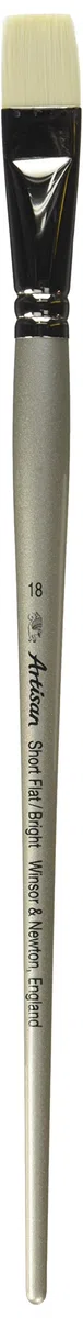 Pennelli Artisan Winsor & Newton Short Flat/Bright (Long Handled) 18