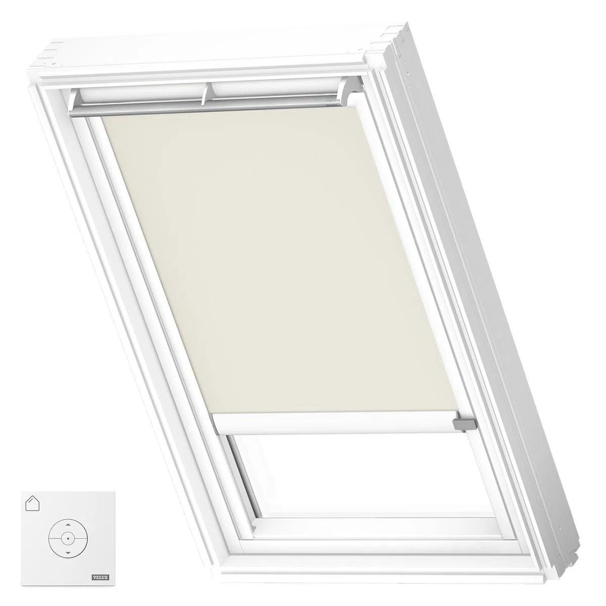 VELUX Originale Tenda Oscurante Solare (DSL), MK04, Beige Chiaro, Telaio Bianco