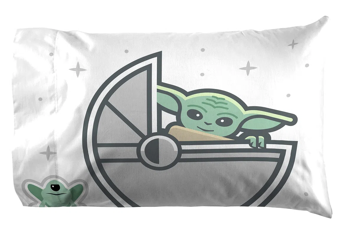 Jay Franco Star Wars The Mandalorian The Cutest Bounty - Set di 2 federe in 100% cotone