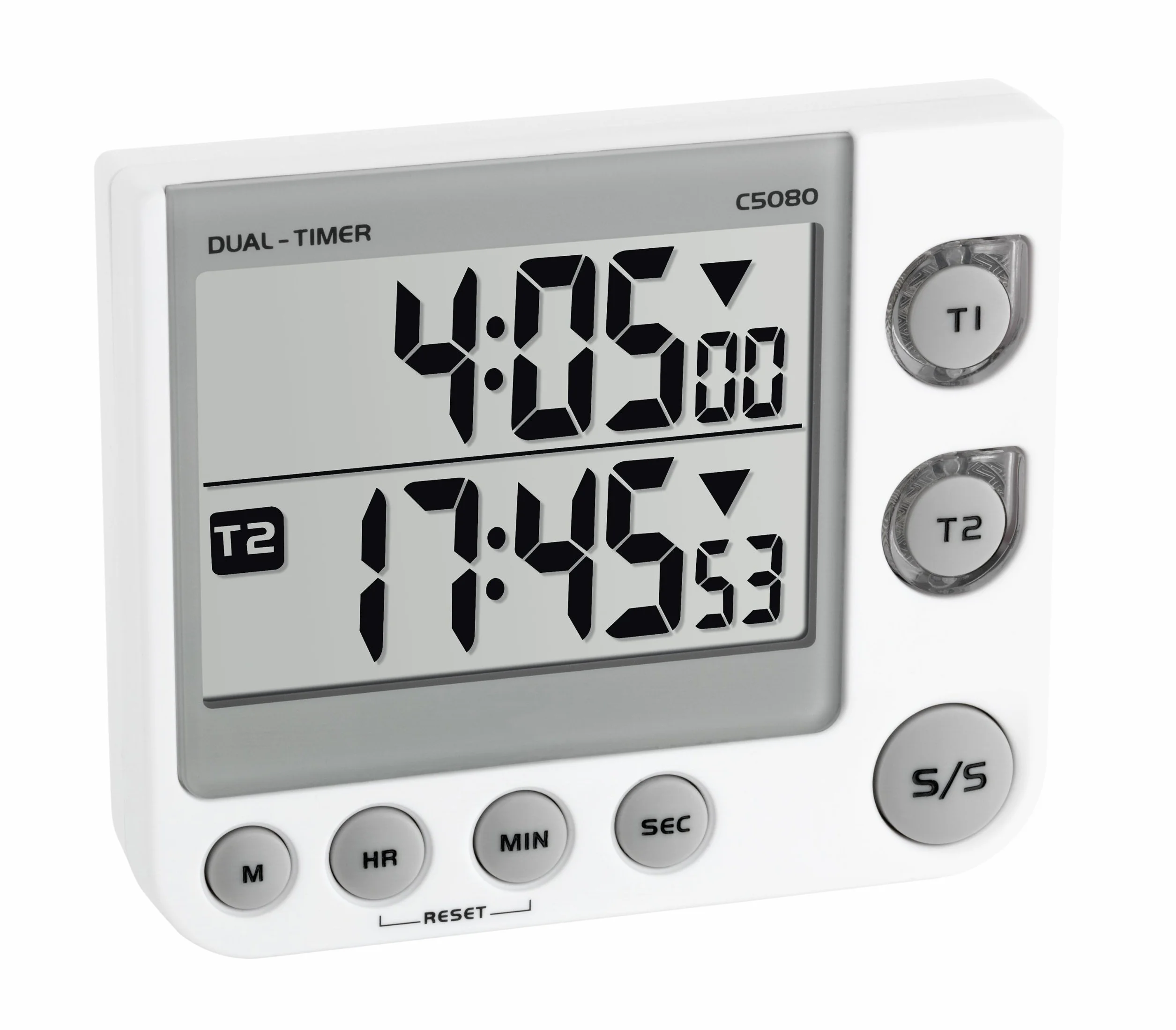 TFA 38.2025 - Timer elettronico doppio (bianco)