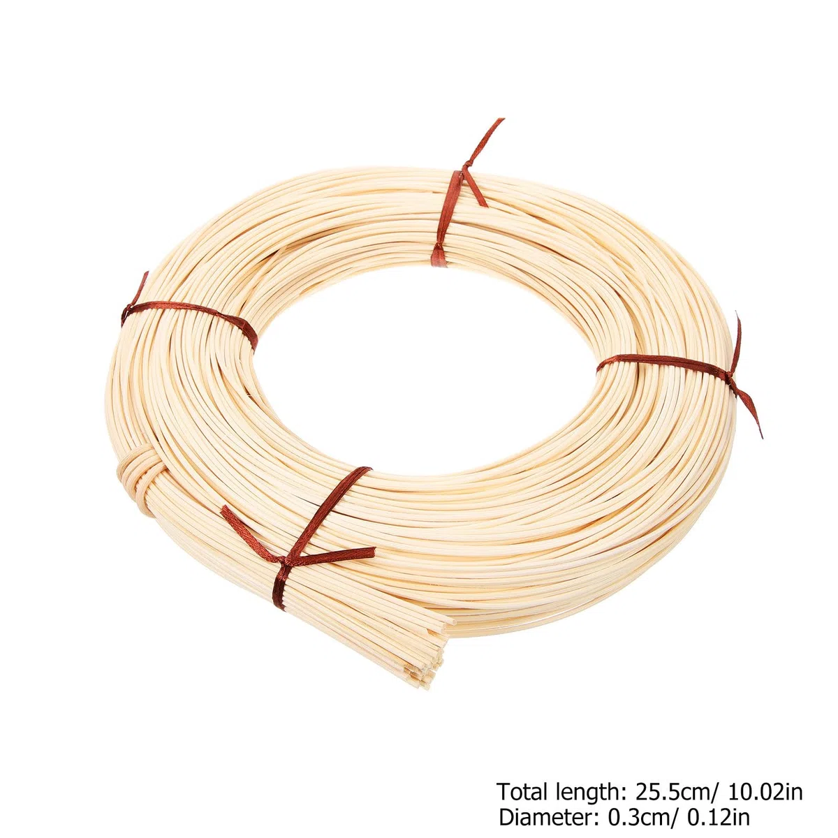 SOLUSTRE Rotolo per Intreccio Fai da Te di Materiale in Rattan Naturale Uso Versatile Adatto per Riparazione di Sedie e Cesti per Restauro Mobili e Artigianato