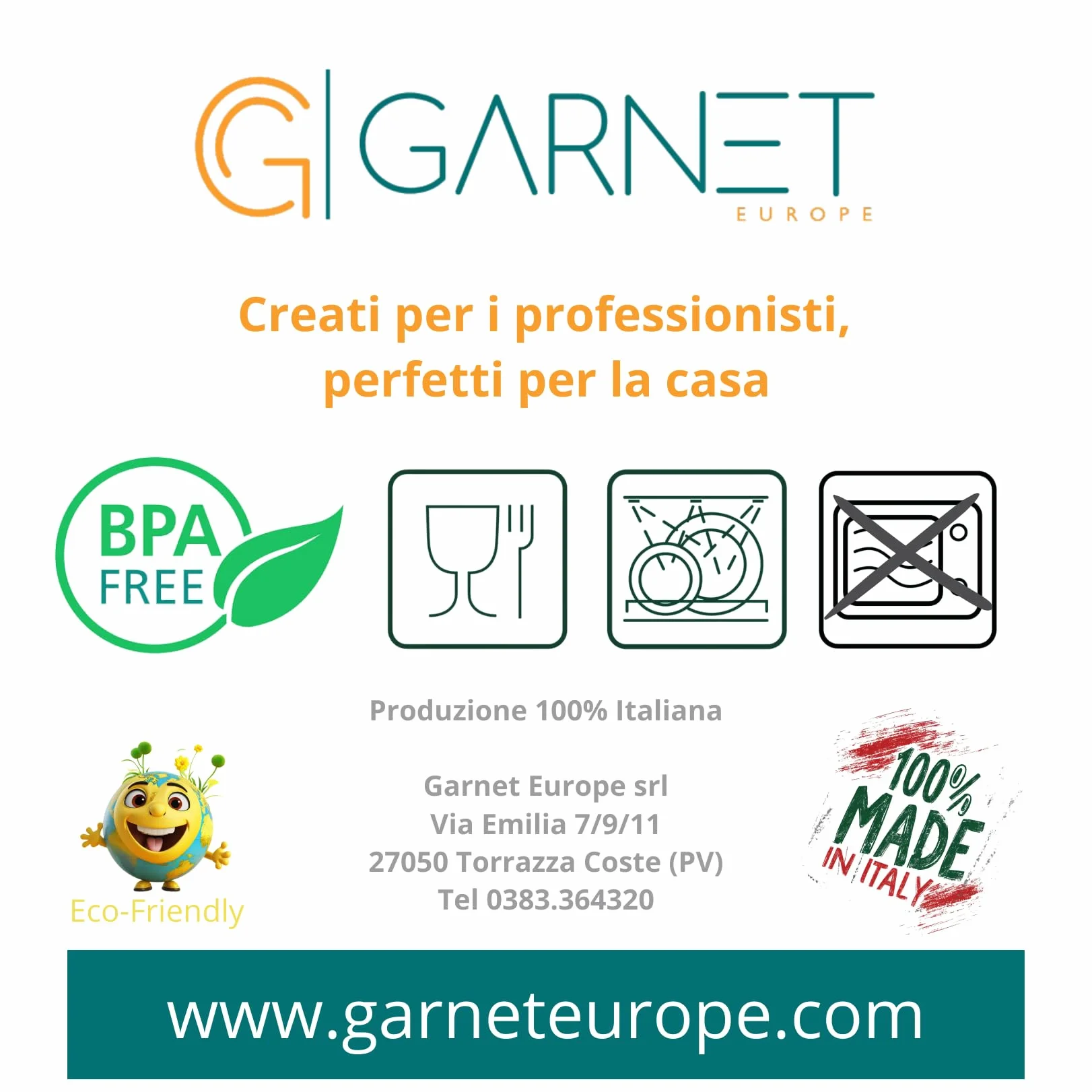 Garnet - Square nero - 12 PEZZI Posacenere in plastica (melamina) resistente ad alte temperature, antiurto, Made in Italy 100% - Dimensione 10 cm x 10 cm x 2 cm h - Nero