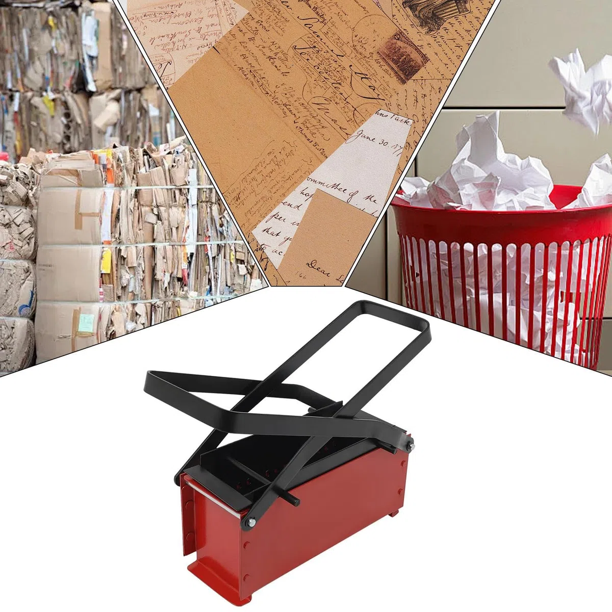 Brick Maker, Paper Brick Maker - Design per, stampa per, macchina per, spremitura per, giornale, carta da rifiuti per il riciclaggio 'ambiente