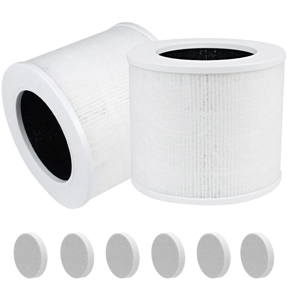 2 Filtri di Ricambio Core Mini-RF Compatibili con il Purificatore d'aria LEVOIT Core Mini, Filtro di Ricambio Co re Mi ni 3 in 1, Filtro a Carbone Attivo ad Alta Efficienza, 6 Tamponi Aromatici