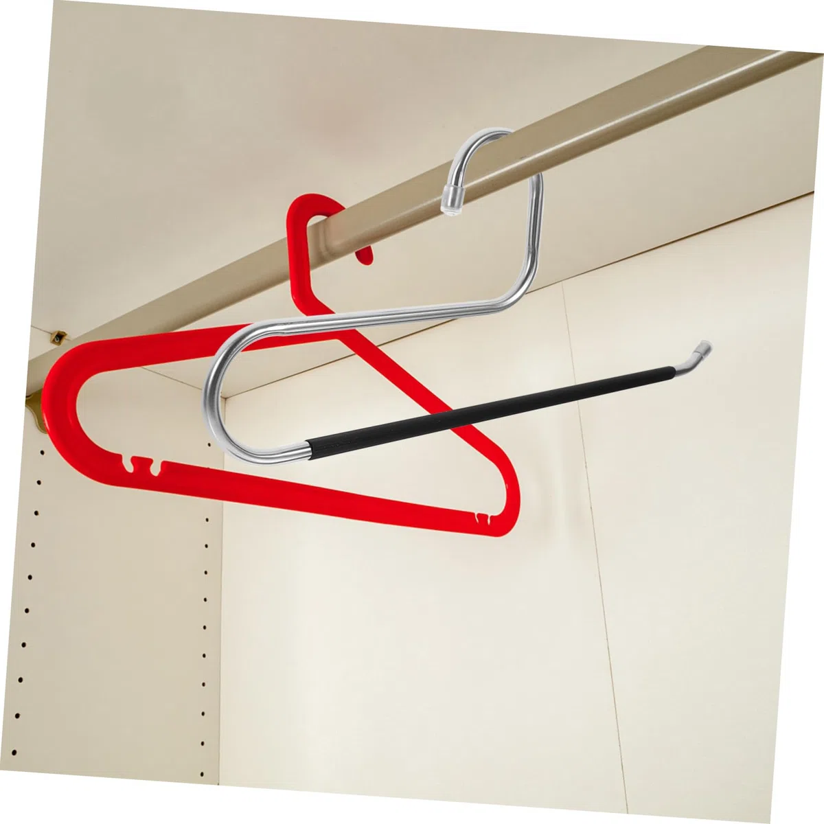 GALPADA Grucce Per Pantaloni Aperte in Acciaio Inossidabile Salvaspazio Design Antiscivolo, Multifunzionali Per Jeans, Sciarpe e Accessori, Set Da 6 Pezzi Per Organizzazione Armadio Domestico
