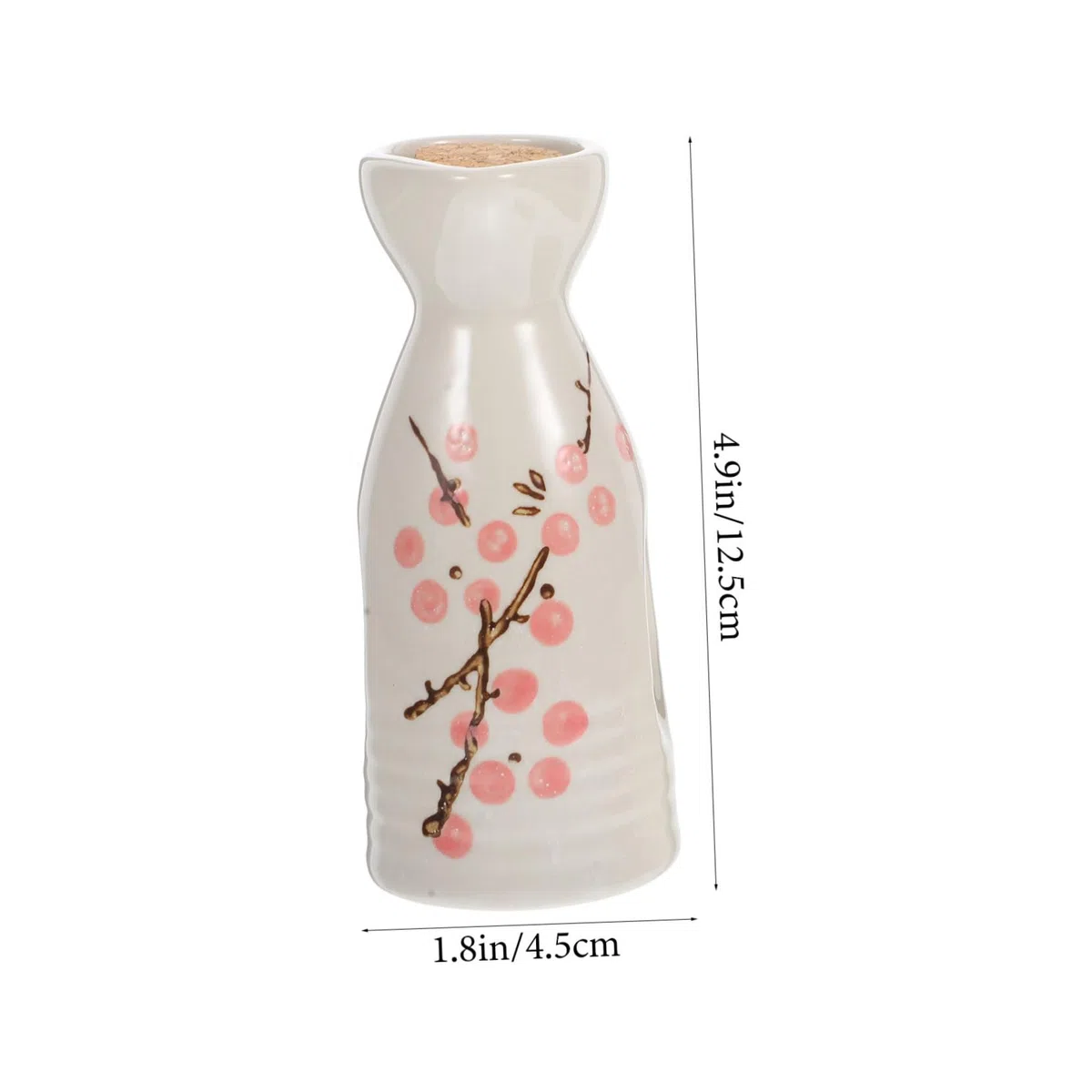 GALPADA Set di Sake Giapponese in Ceramica Rosso Brocca e Bicchieri Rotondi per Uso Domestico Superficie Liscia e Sensazione Confortevole per Occasioni Festive
