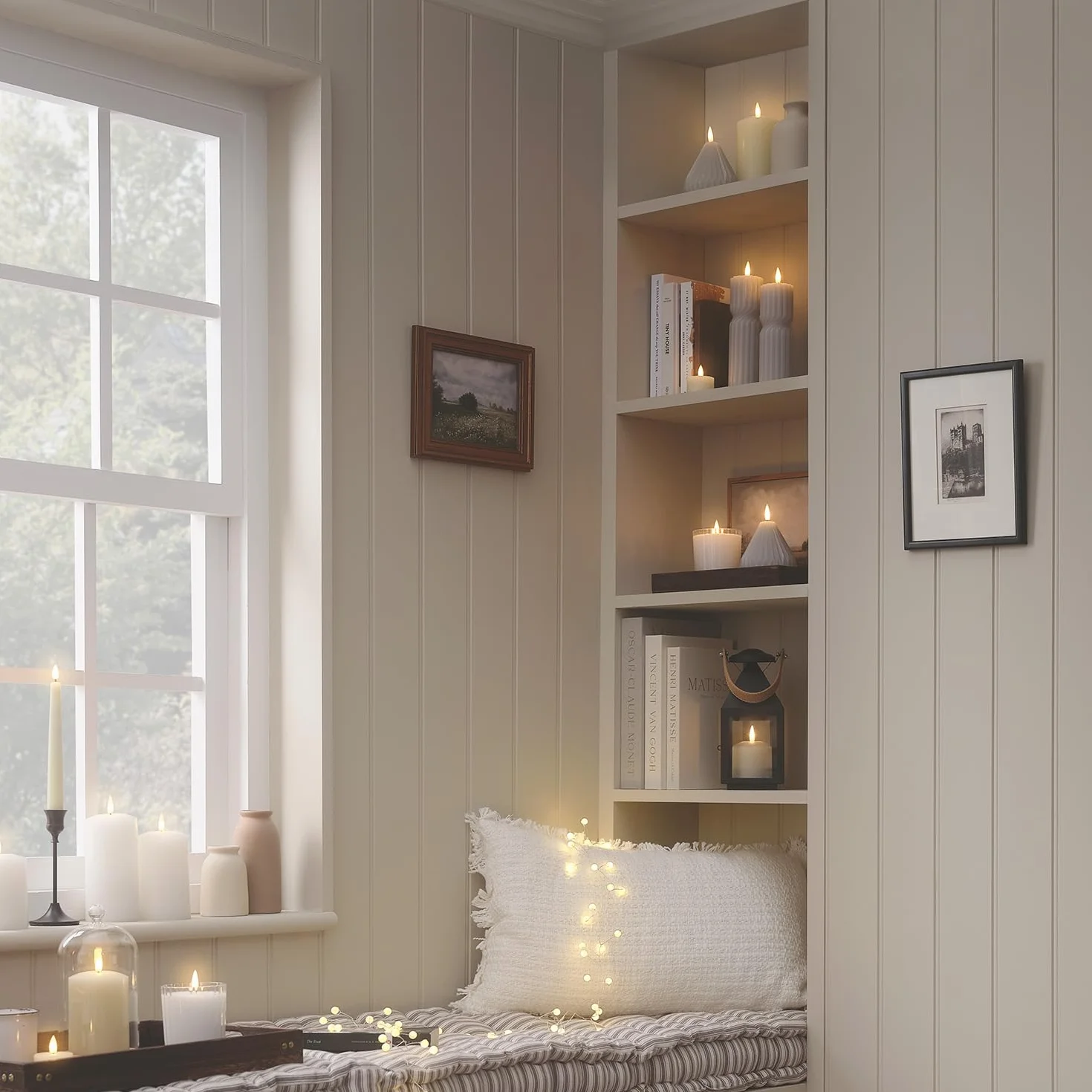 Lights4fun TruGlow Set di 2 candele in vera cera grigia | LED tremolanti bianchi caldi | con telecomando e timer da 6 ore a batteria | decorazione primavera per tavolo e soggiorno, altezza 17,50 cm