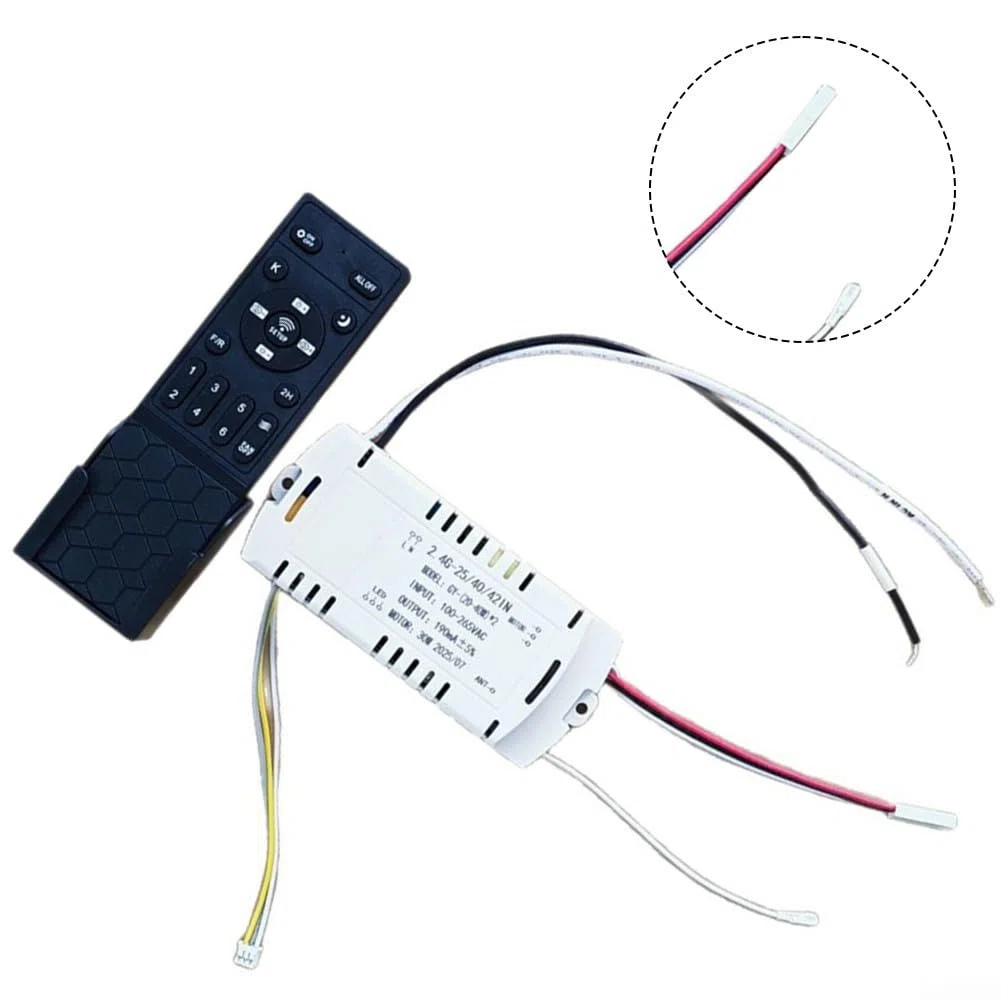 Telecomando per ventilatore invisibile con dimmer continuo DC e controller inverter per ventilatore a soffitto a 6 velocità con funzione timer e facile accoppiamento(B)