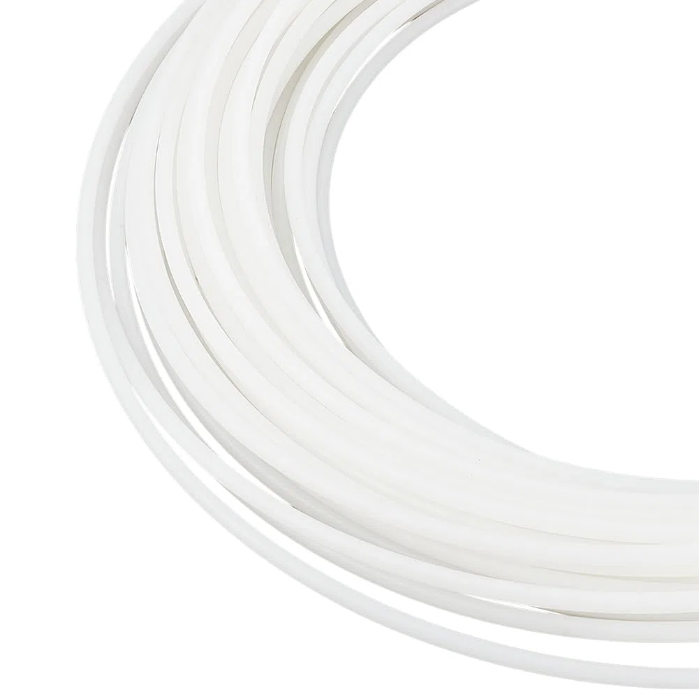 BENECREAT Striscia di Plastica per Modellazione PE Da 25 m, Cordino di Plastica Bianco Da 5mm per Uncinetto, Maglieria, Tessitura O Rifinitura Negli Indumenti, Cuscini