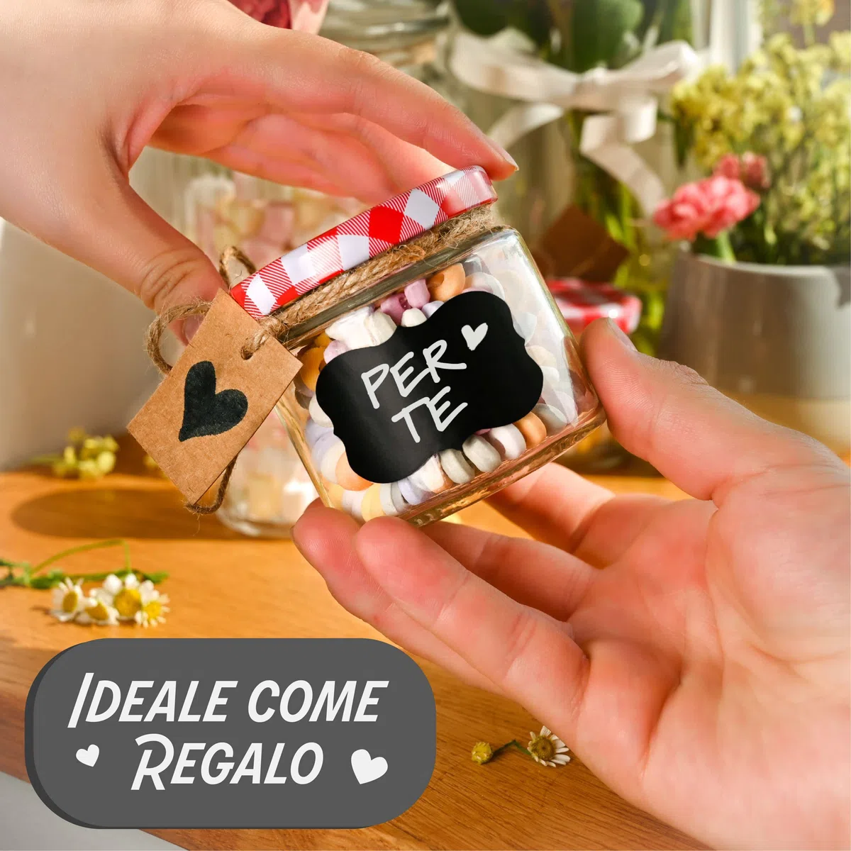 Praknu 25 Vasetti di Vetro da 125 ml - Con Etichette e Pennarello - Ermetici - Lavabili in Lavastoviglie - Ideali per Bomboniere