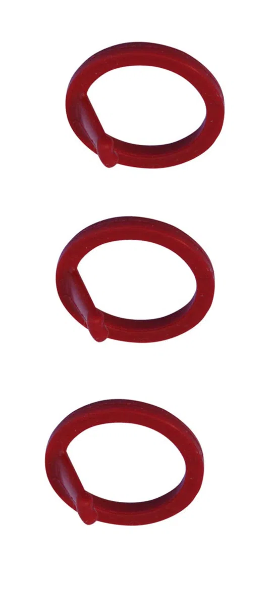 iSi - 3 guarnizioni per panna montata, compatibili con tutti i dispositivi iSi con testa in metallo, rosso