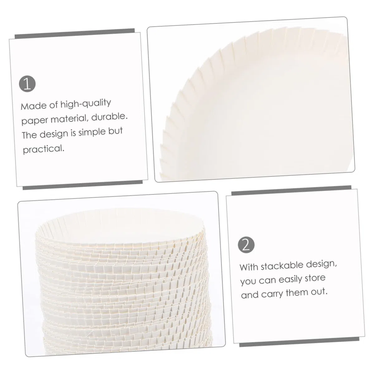 Cabilock 100 Pezzi Coperchio bicchiere di carta usa e getta Accessori per bevande bevendo caldi coperchi bicchieri di carta bianca