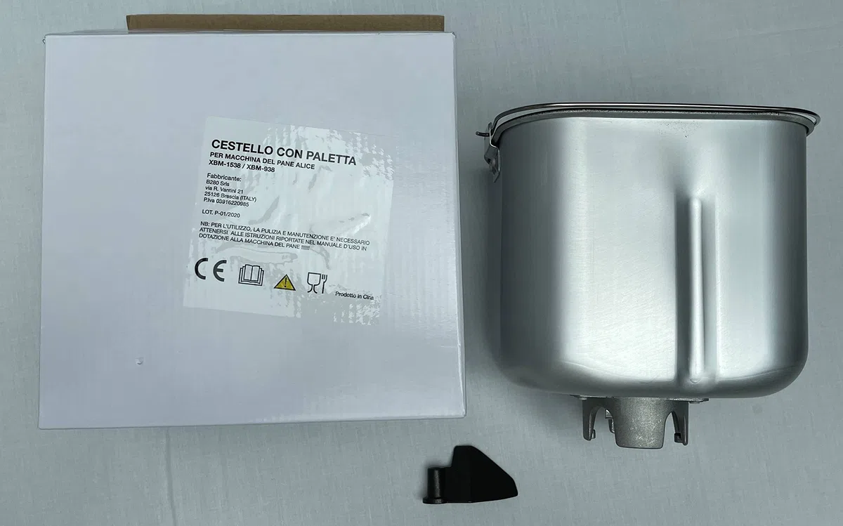 CESTELLO + PALA PER MACCHINA DEL PANE DL-800 (DL-100 XBM-838 1038 DL-T01 DL-888 BM-1316 DL-600/900 /T08 BM-1333A