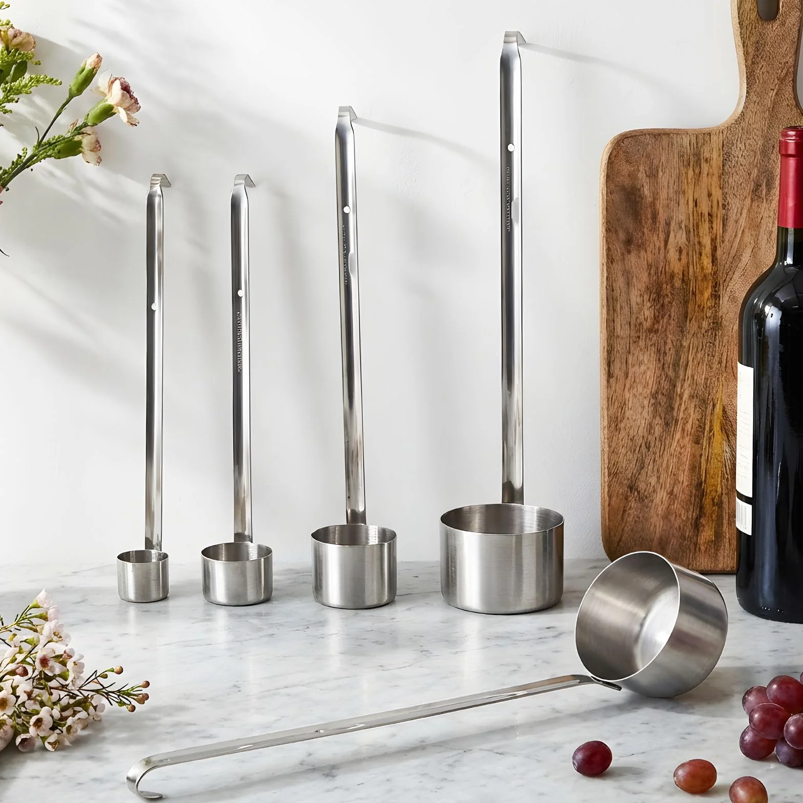 Cucchiaio Dosatore per Vino Mestolo per Vino In Acciaio Inossidabile Cucchiaio per Mestolo per Vino Cucchiaio per Versare La Birra con Gancio Mestolo 25ml/50ml/125ml/250ml/500ml(500ML)