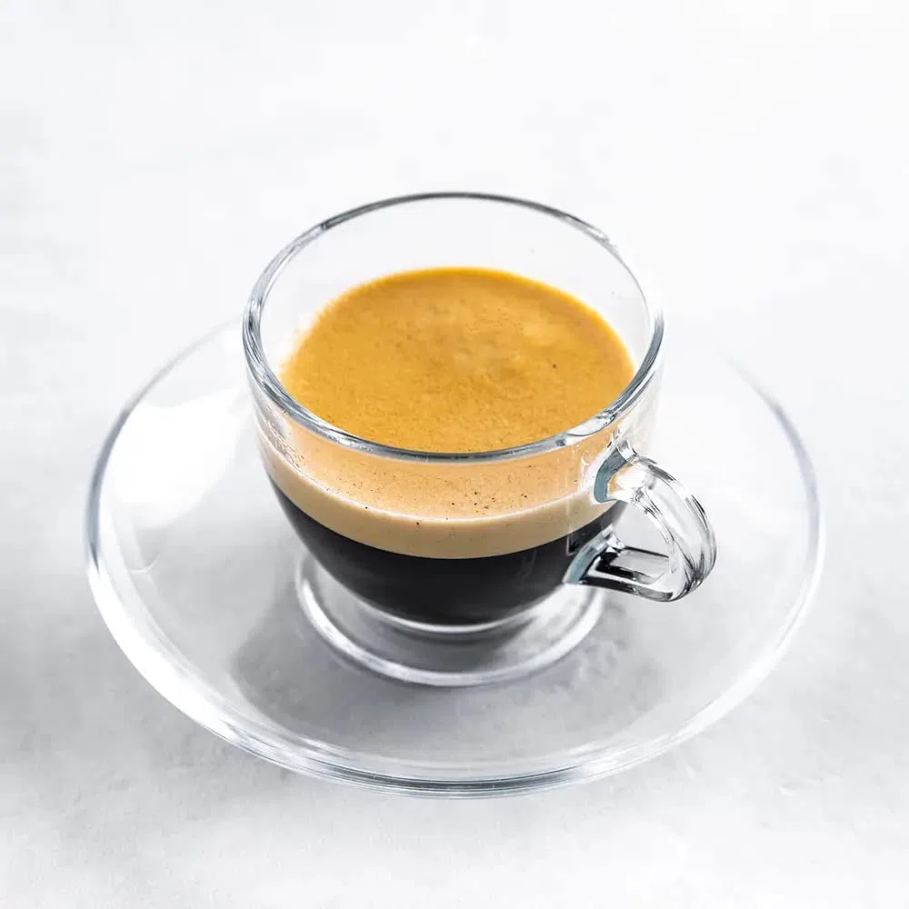 Pasabahce - 12 pezzi set con 6 tazzine per espresso e 6 piattini Basic (max. 80 ml)