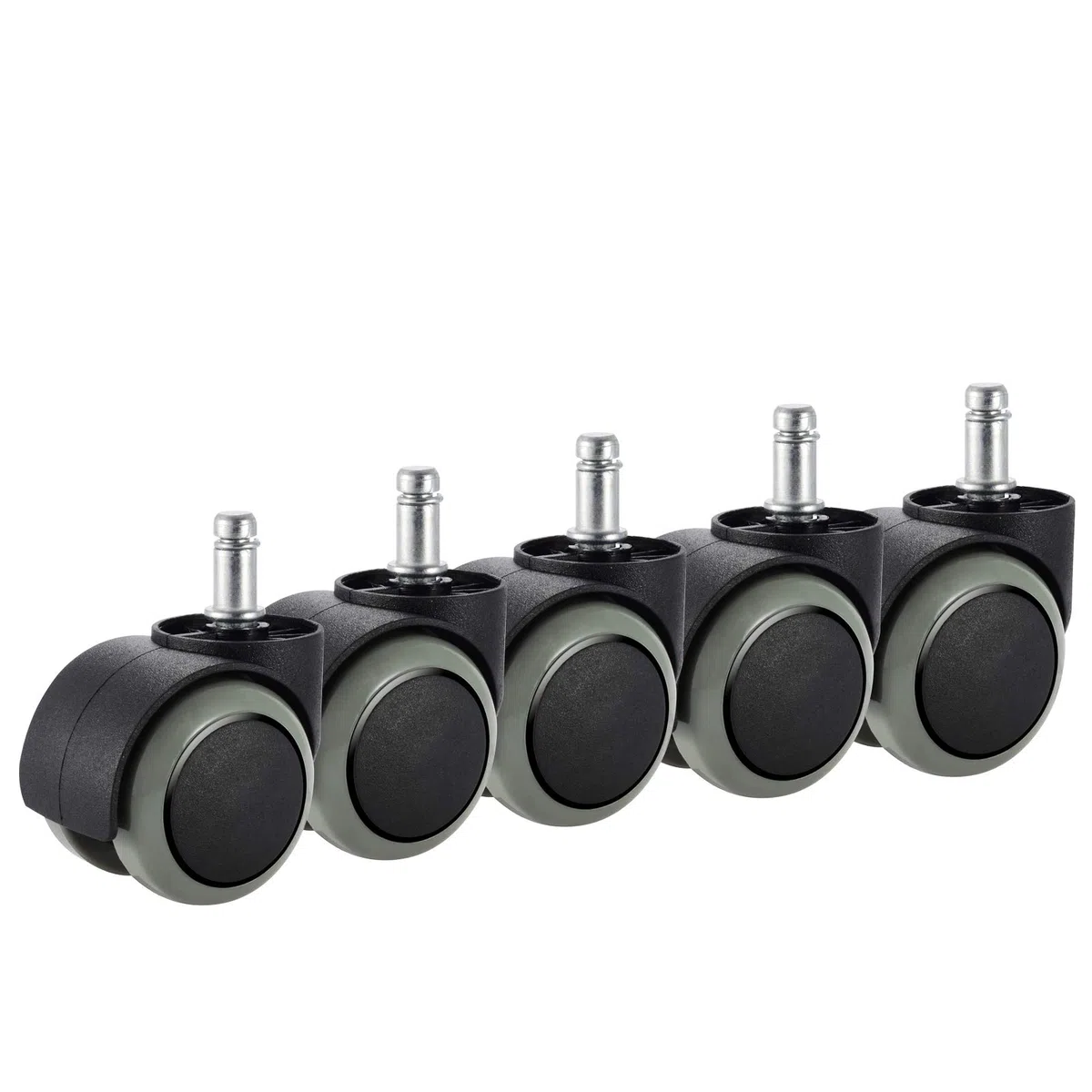 Rotelle per sedie da ufficio, Phero 5 confezioni di rotelle per mobili, compatibili solo con sedie Ikea (diametro stelo: 10mm, lunghezza stelo: 22mm) – Heavy Duty 250kg