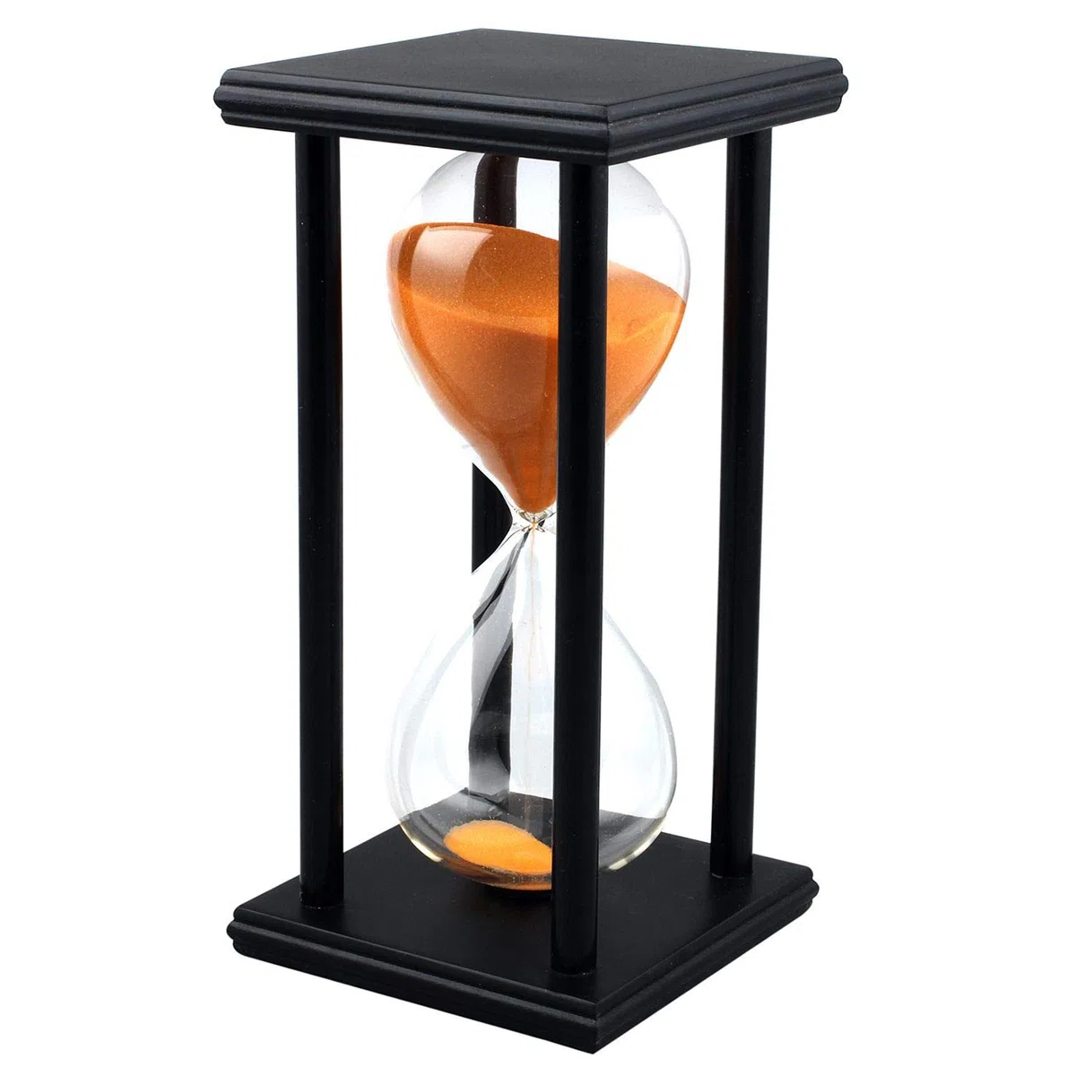 Lodunsyr Clessidra da 60 minuti con timer per decorazione ornamentale ristorante soggiorno casa armadio ufficio scrivania camera da letto festa festival Natale cornice in legno sabbia timer orologio