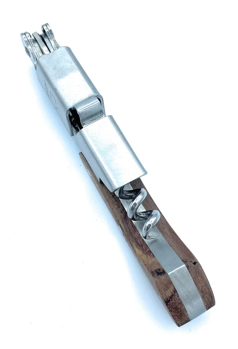 Cavatappi Personalizzato Professionale - Apribottiglie in Acciaio Inox e Scatola Rigida - Design Elegante e Compatto - Idea Regalo per Sommelier e Amanti del Vino