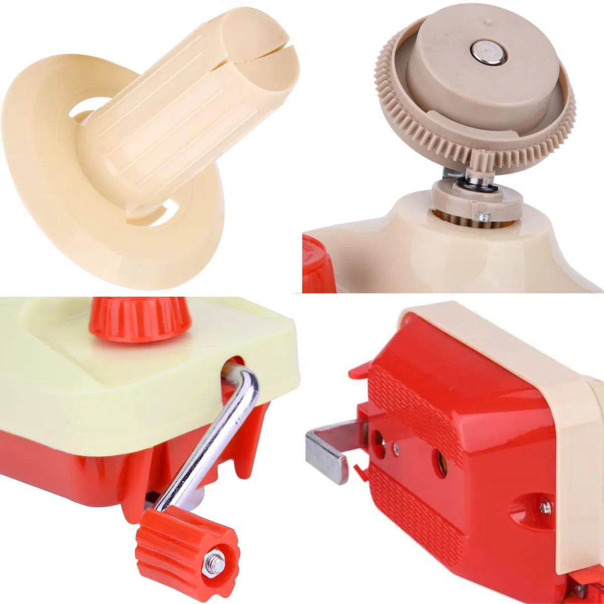 Avvolgitori per palline, filati per maglieria, uncinetto, filato rapido, fibra di lana, spago, lana, avvolgitore, kit di attrezzi fai da te, 1 filato, avvolgitore per palle + 1 pz, forbici (2)