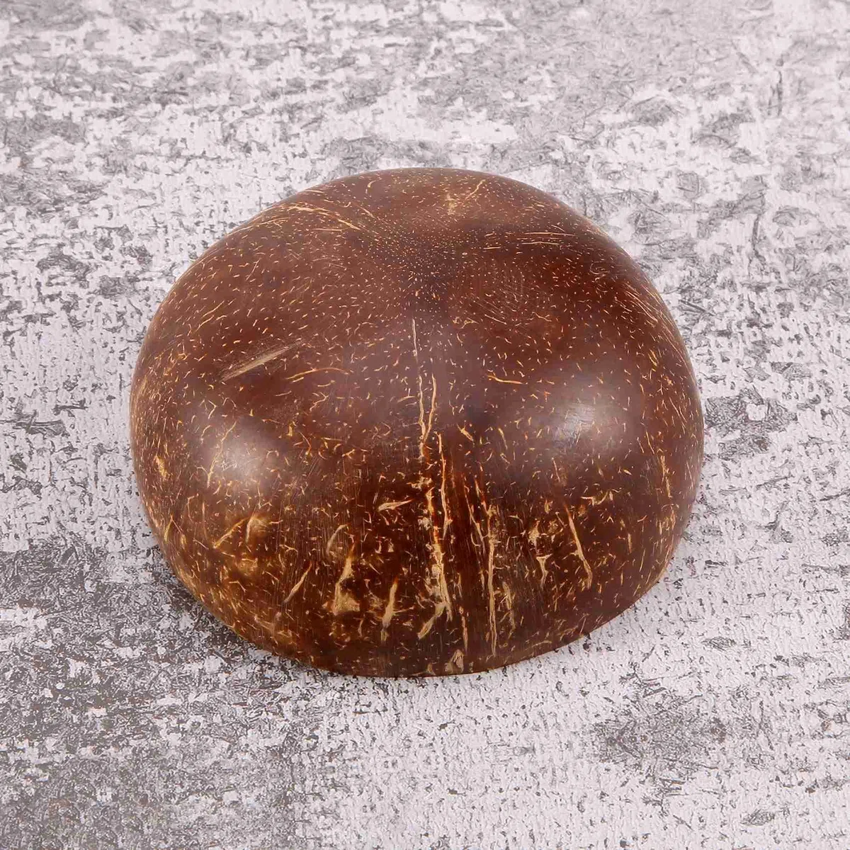 7 Pezzi 12-15 Cm Ciotola di Noci fatti a Mano Shell di Noci da in Legno Cucchiaio da Dessert Insalata di Frutta Ciotola di MeLange Ramen Ciotola