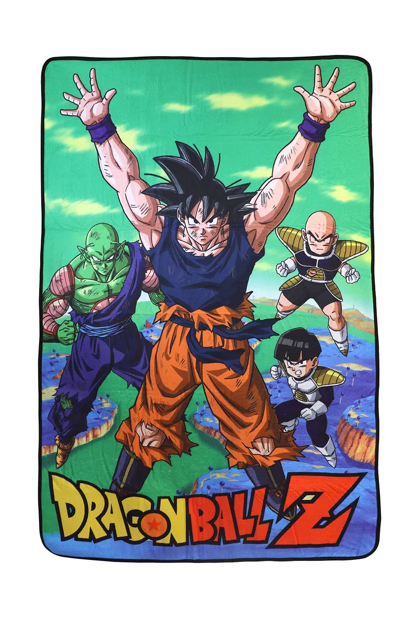 SD TOYS - Coperta in Pile Verde Dragon Ball Z, 100 x 150 cm