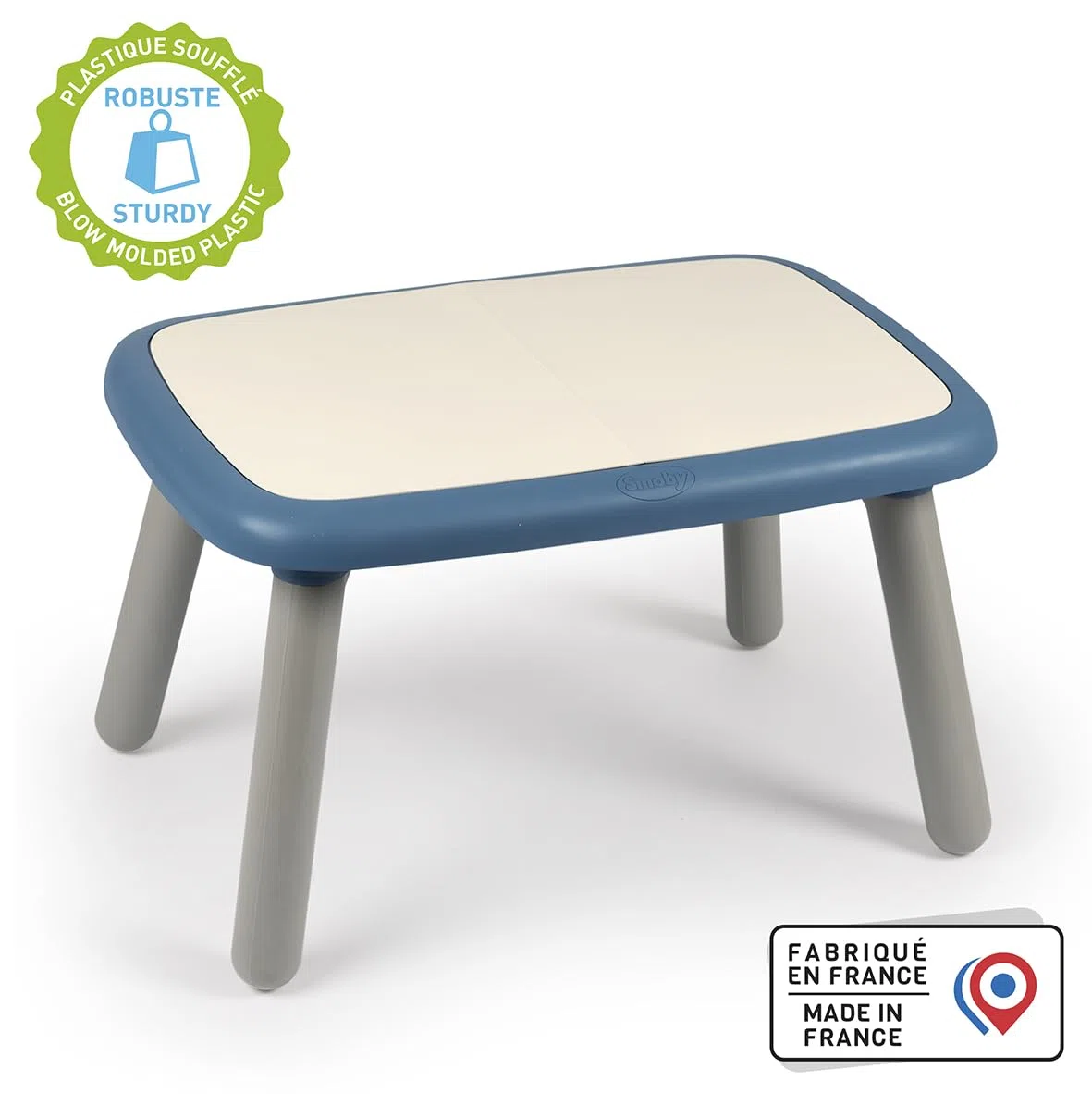 Smoby - Tavolo per bambini - Blu - Esterno Interno - Trattamento anti-UV - Prodotto in Francia