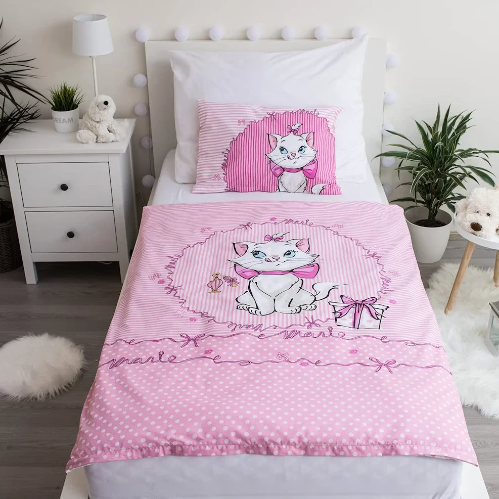 Disney Aristocats Marie The Cat Bed Linen Set 100% cotone 100 x 135 cm